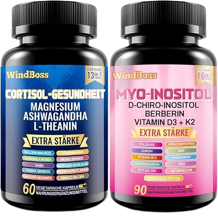 WindBoss Cortisol-Gesundheit und Myo-Inositol Set
