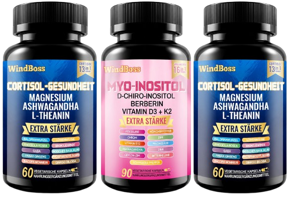 2x Cortisol-Gesundheit + 1x Myo-Inositol