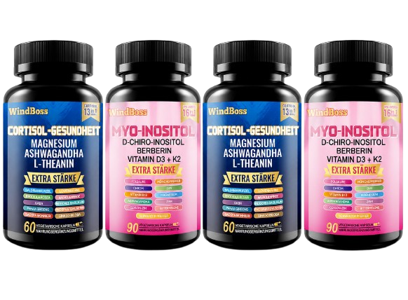 2x Cortisol-Gesundheit + 2x Myo-Inositol